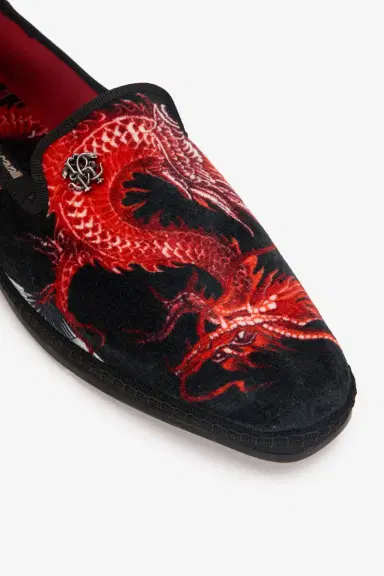 Roberto Cavalli Embroidered Velvet Loafers | Thumbnail 5