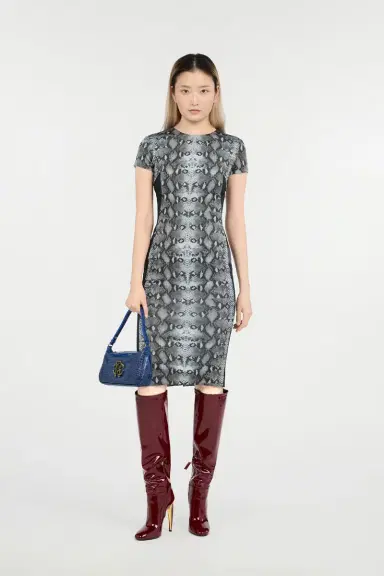 Roberto Cavalli Snake Print Midi Dress | Thumbnail 7 Roberto Cavalli Snake Print Midi Dress | Thumbnail 7