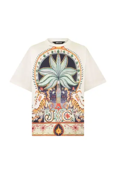 Roberto Cavalli Tropical Garden Print T-Shirt | Thumbnail 1