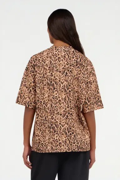Roberto Cavalli Cotton T-shirt with Leopard Skin Print | Thumbnail 3