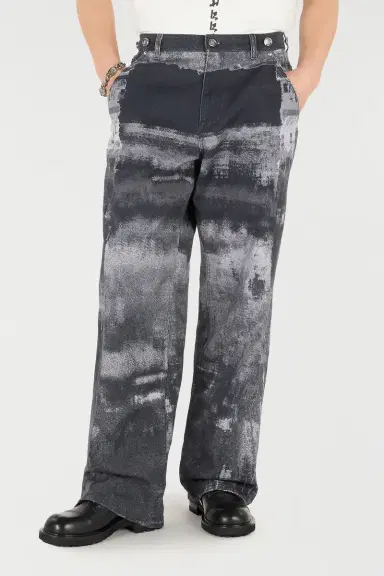 Roberto Cavalli Pure Cotton Pants With A Used Effect | Thumbnail 2 Roberto Cavalli Pure Cotton Pants With A Used Effect | Thumbnail 2