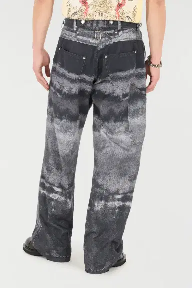 Roberto Cavalli Pure Cotton Pants With A Used Effect | Thumbnail 3 Roberto Cavalli Pure Cotton Pants With A Used Effect | Thumbnail 3
