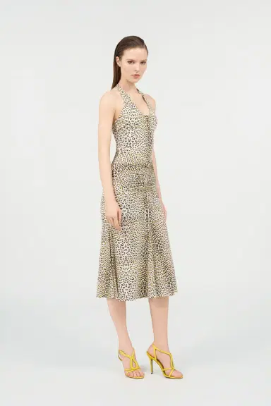 Roberto Cavalli Pop Jaguar Print Midi Dress | Thumbnail 2 Roberto Cavalli Pop Jaguar Print Midi Dress | Thumbnail 2