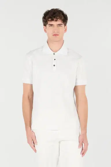 Roberto Cavalli Snake Scale-Print Polo | Thumbnail 2