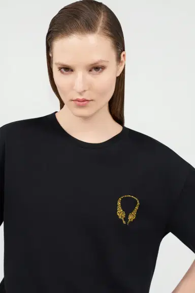 Roberto Cavalli Cotton T-shirt with Tigers | Thumbnail 5 Roberto Cavalli Cotton T-shirt with Tigers | Thumbnail 5