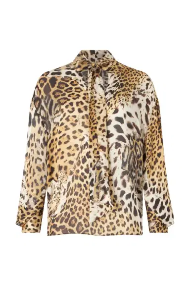 Roberto Cavalli Shirt With Jaguar Skin Print | Thumbnail 1