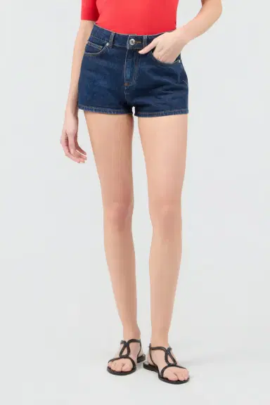 Roberto Cavalli Jeans Shorts Blue With Crystal Monogram RC | Thumbnail 2 Roberto Cavalli Jeans Shorts Blue With Crystal Monogram RC | Thumbnail 2