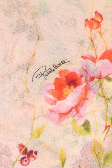 Roberto Cavalli Miami Flowers Print Modal And Cashmere Scarf | Thumbnail 2 Roberto Cavalli Miami Flowers Print Modal And Cashmere Scarf | Thumbnail 2