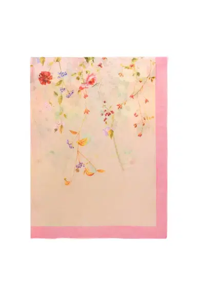 Roberto Cavalli Miami Flowers Print Modal And Cashmere Scarf | Thumbnail 1 Roberto Cavalli Miami Flowers Print Modal And Cashmere Scarf | Thumbnail 1