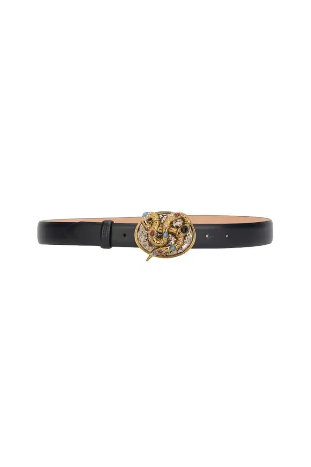 Roberto Cavalli Slim Belt With Snake Buckle
