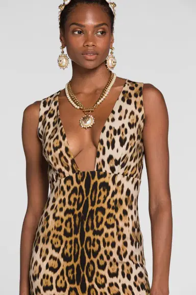 Roberto Cavalli Jaguar-Print Dress | Thumbnail 5
