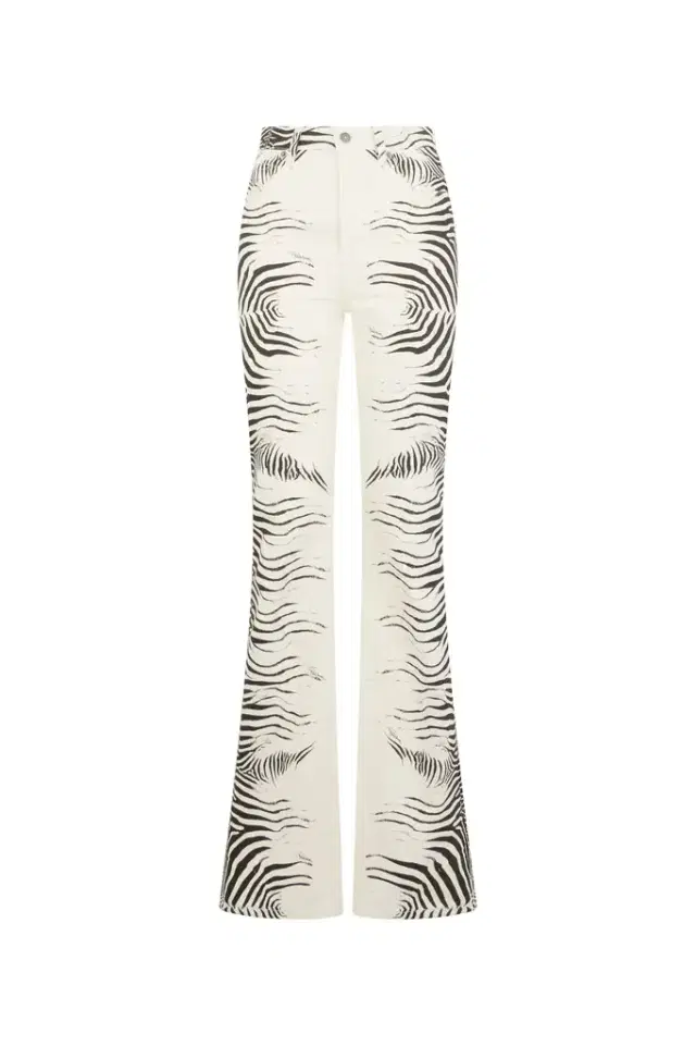 Roberto Cavalli Zebra Print Jeans