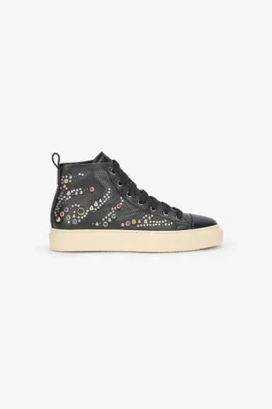 Roberto Cavalli High-Top Sneakers With Studs And Stones | Thumbnail 2 Roberto Cavalli High-Top Sneakers With Studs And Stones | Thumbnail 2