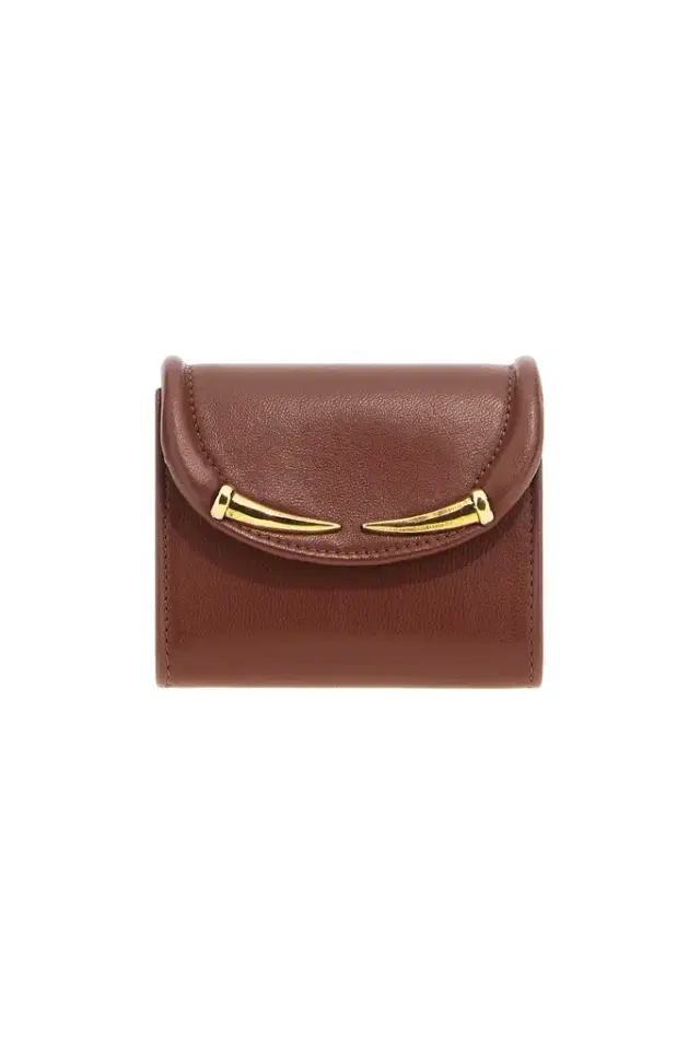 Roberto Cavalli Card Case with Fang Clasp