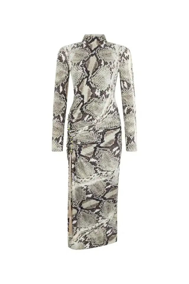 Roberto Cavalli Midi Dress With Python Print