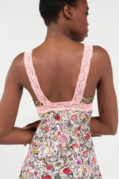 Roberto Cavalli Florentine Flowers Print Mini Dress | Thumbnail 6 Roberto Cavalli Florentine Flowers Print Mini Dress | Thumbnail 6