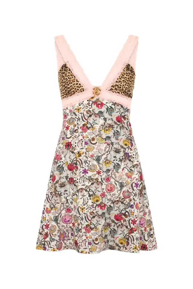 Florentine Flowers Print Mini Dress