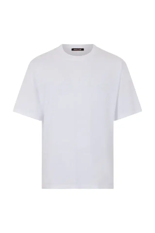 Roberto Cavalli White T-shirt With Embroidered Logo