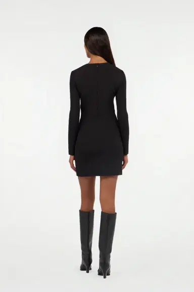 Roberto Cavalli Short dress with long sleeves and cut-out | Thumbnail 3