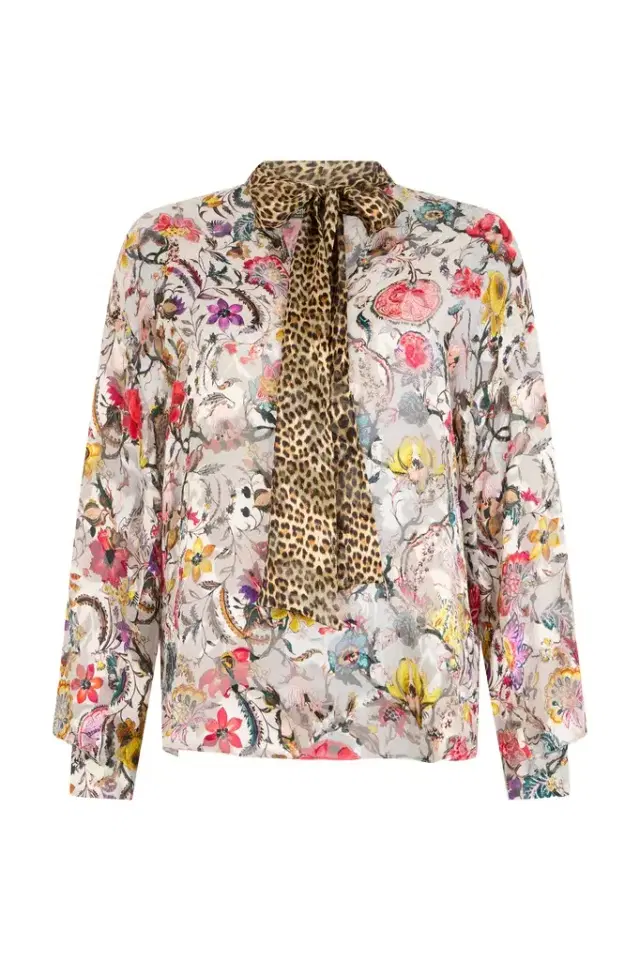 Blouse with Florentine Flowers Print