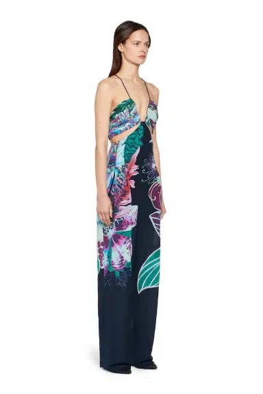 Roberto Cavalli Exotic Flora print silk jumpsuit | Thumbnail 3