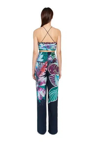 Roberto Cavalli Exotic Flora print silk jumpsuit | Thumbnail 4