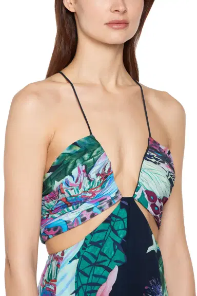 Roberto Cavalli Exotic Flora print silk jumpsuit | Thumbnail 5