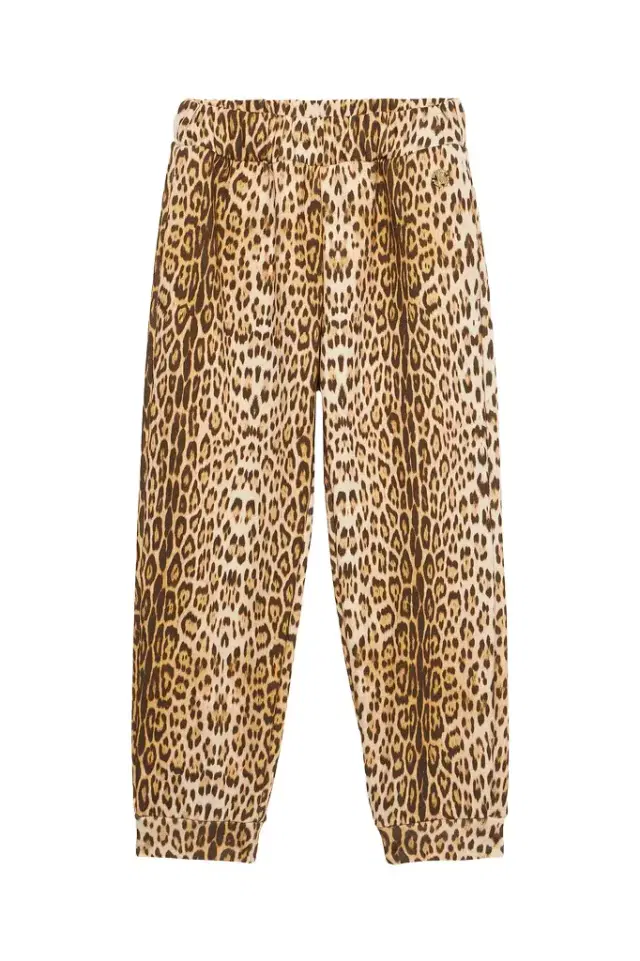 Roberto Cavalli Sport Pants With Jaguar Skin Print