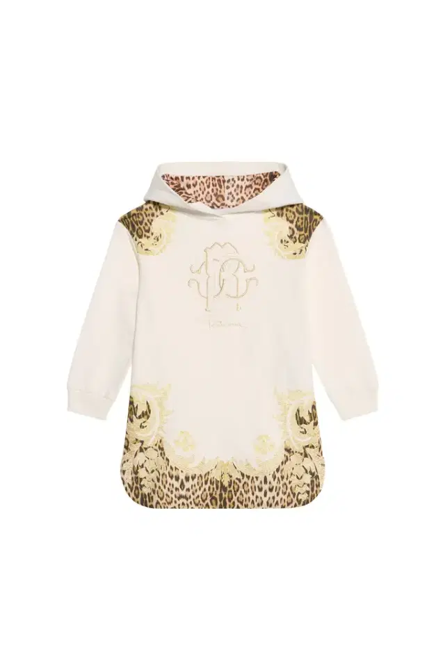 Roberto Cavalli Leopard And Baroque Print Sweatshirt Dress