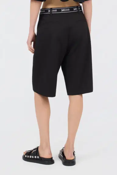 Roberto Cavalli Black Bermuda Shorts | Thumbnail 3