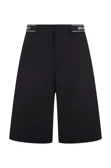 Roberto Cavalli Black Bermuda Shorts | Thumbnail 1