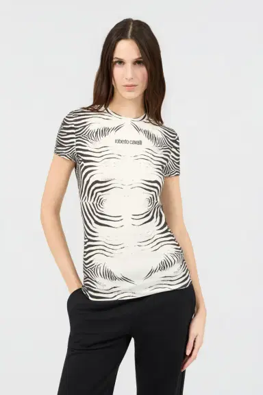 Roberto Cavalli Zebra Print T-Shirt | Thumbnail 2 Roberto Cavalli Zebra Print T-Shirt | Thumbnail 2