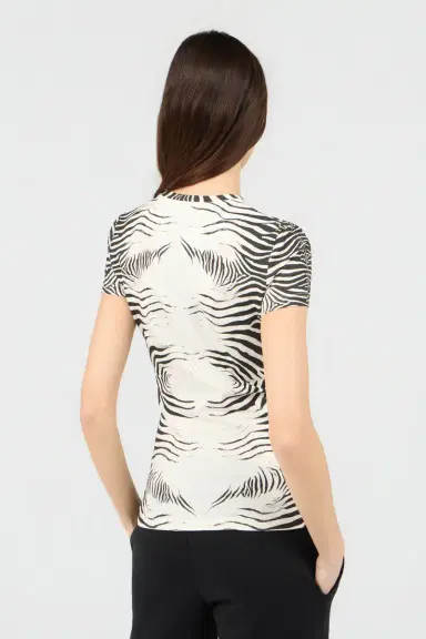 Roberto Cavalli Zebra Print T-Shirt | Thumbnail 3 Roberto Cavalli Zebra Print T-Shirt | Thumbnail 3