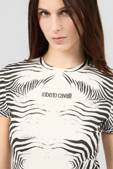 Roberto Cavalli Zebra Print T-Shirt | Thumbnail 4 Roberto Cavalli Zebra Print T-Shirt | Thumbnail 4