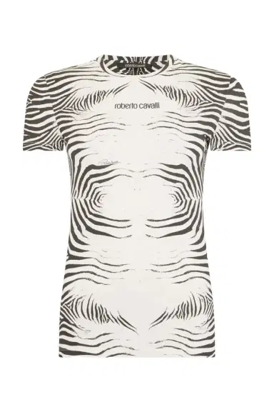 Roberto Cavalli Zebra Print T-Shirt | Thumbnail 1 Roberto Cavalli Zebra Print T-Shirt | Thumbnail 1