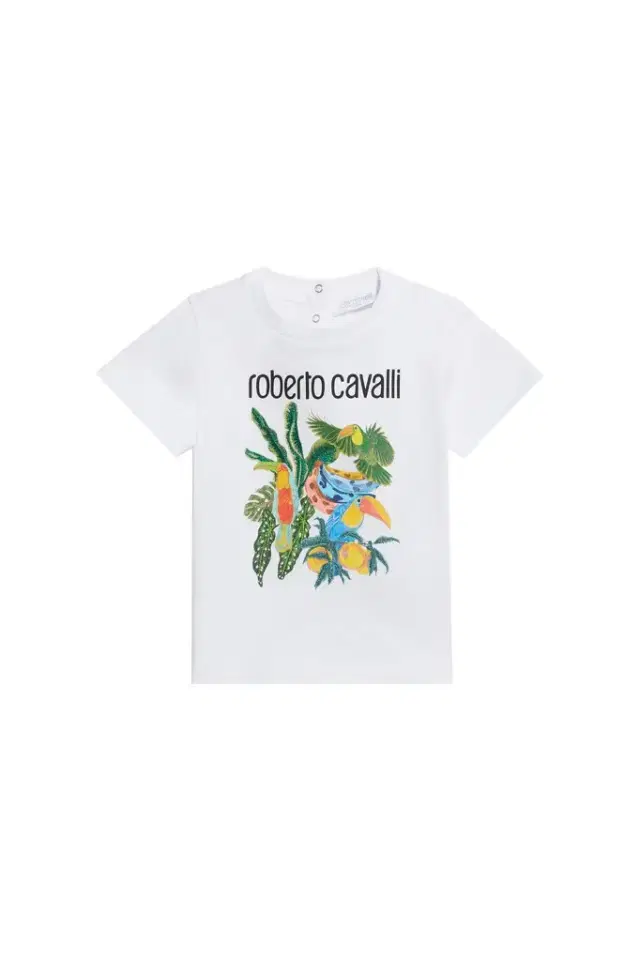 Roberto Cavalli Tropical Print T-Shirt