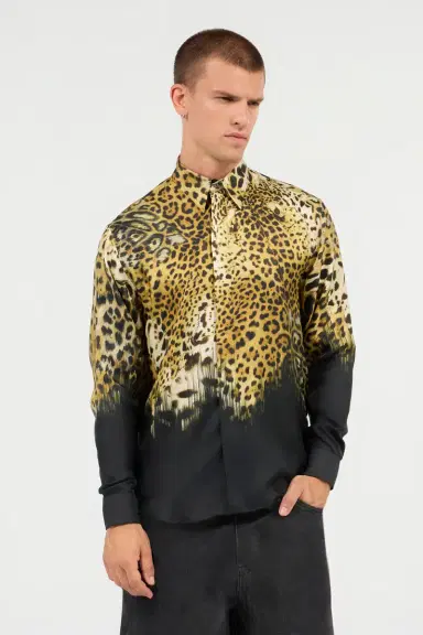Roberto Cavalli Jaguar Skin print shirt | Thumbnail 2