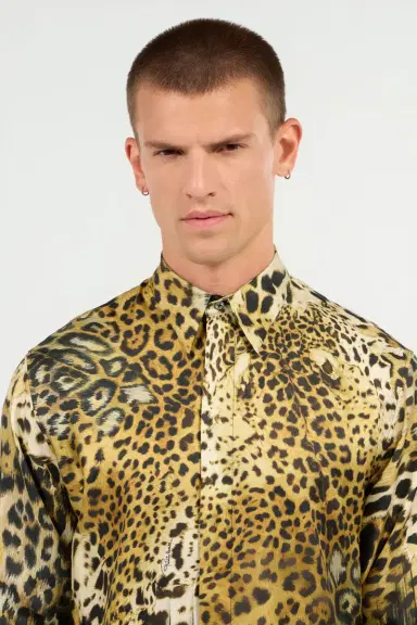 Roberto Cavalli Jaguar Skin print shirt | Thumbnail 5