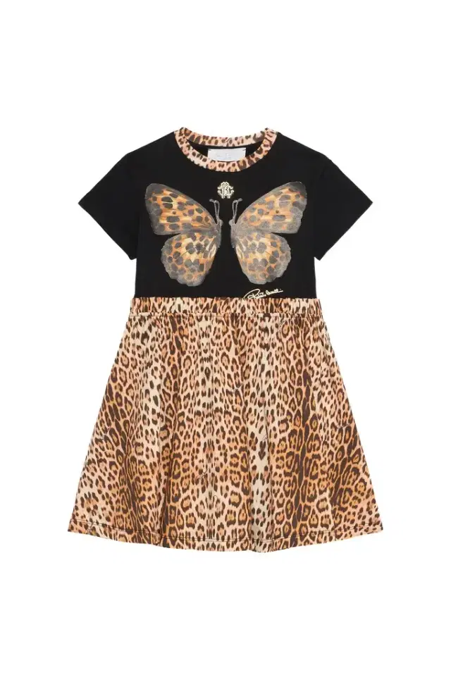 Roberto Cavalli Printed butterfly dress