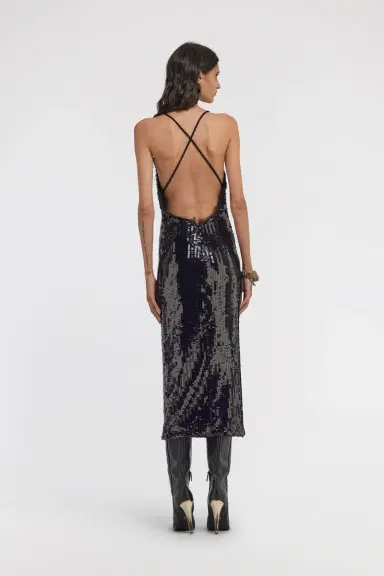 Roberto Cavalli Sequin Midi Dress | Thumbnail 3
