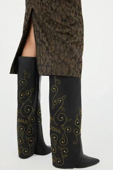 Roberto Cavalli Leopard Print Midi Skirt | Thumbnail 5 Roberto Cavalli Leopard Print Midi Skirt | Thumbnail 5