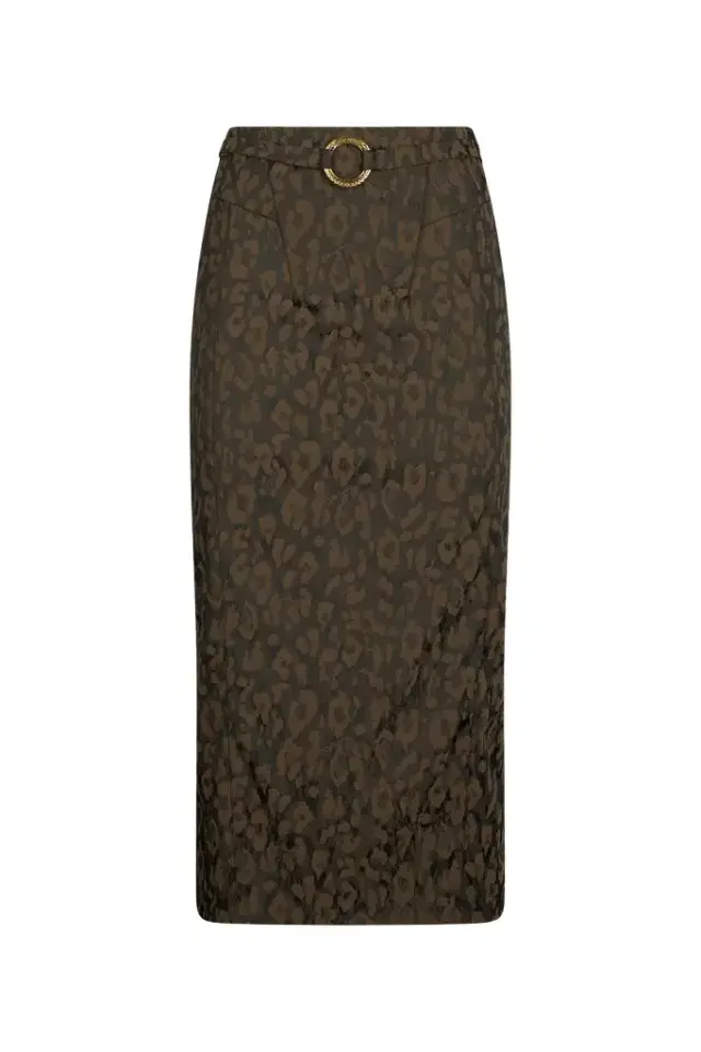 Roberto Cavalli Leopard Print Midi Skirt