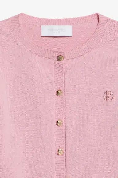 Roberto Cavalli Pink Cotton Cardigan | Thumbnail 4 Roberto Cavalli Pink Cotton Cardigan | Thumbnail 4