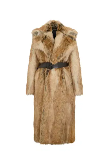 Roberto Cavalli Brown faux fur coat | Thumbnail 1