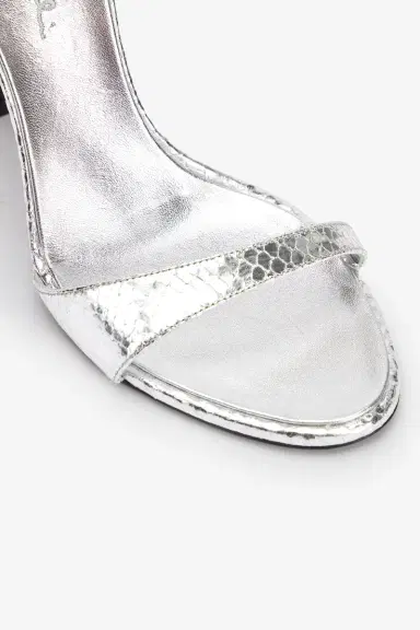 Roberto Cavalli Metallic sandals with heels and tigers | Thumbnail 4