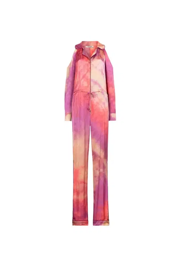 Roberto Cavalli Tie-dye drawstring jumpsuit