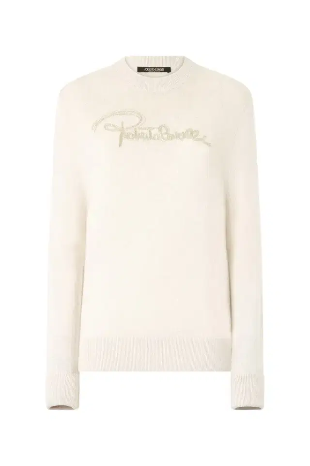 Roberto Cavalli Sweater With Embroidered Logo