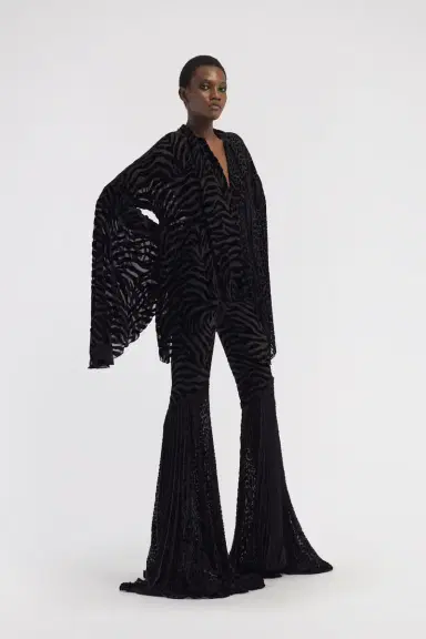 Roberto Cavalli Zebra Velvet Devorè | Thumbnail 5
