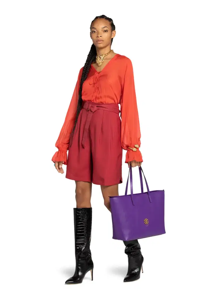 Roberto Cavalli Wide-Leg Shorts