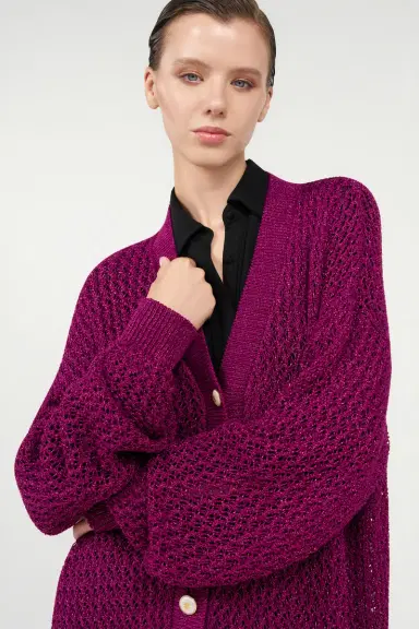 Roberto Cavalli Lurex knit cardigan | Thumbnail 5